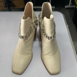 Steve Madden Cream Booties